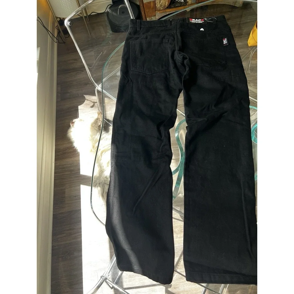 Rac3 Motorcycle Products Jeans for‎ Riders Men Size 32R Blue Denim Pants Padded